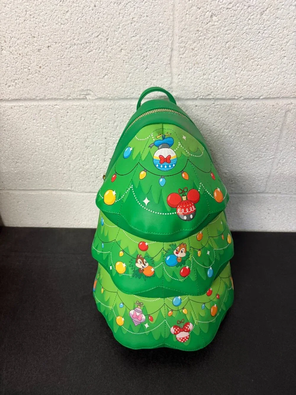 Loungefly DISNEY Chip and Dale Christmas Tree Ornament Figural Backpack